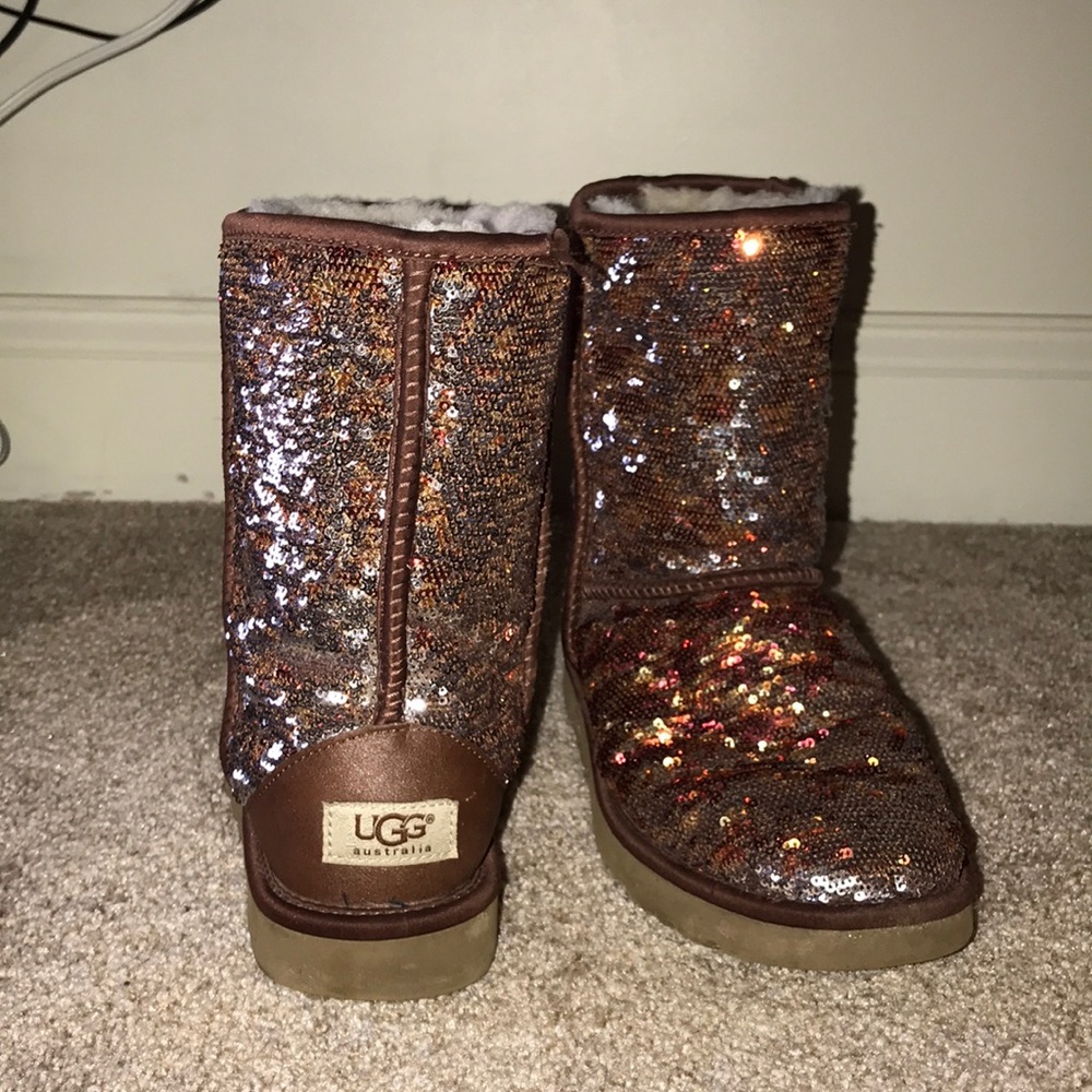 Sequined ugg boots